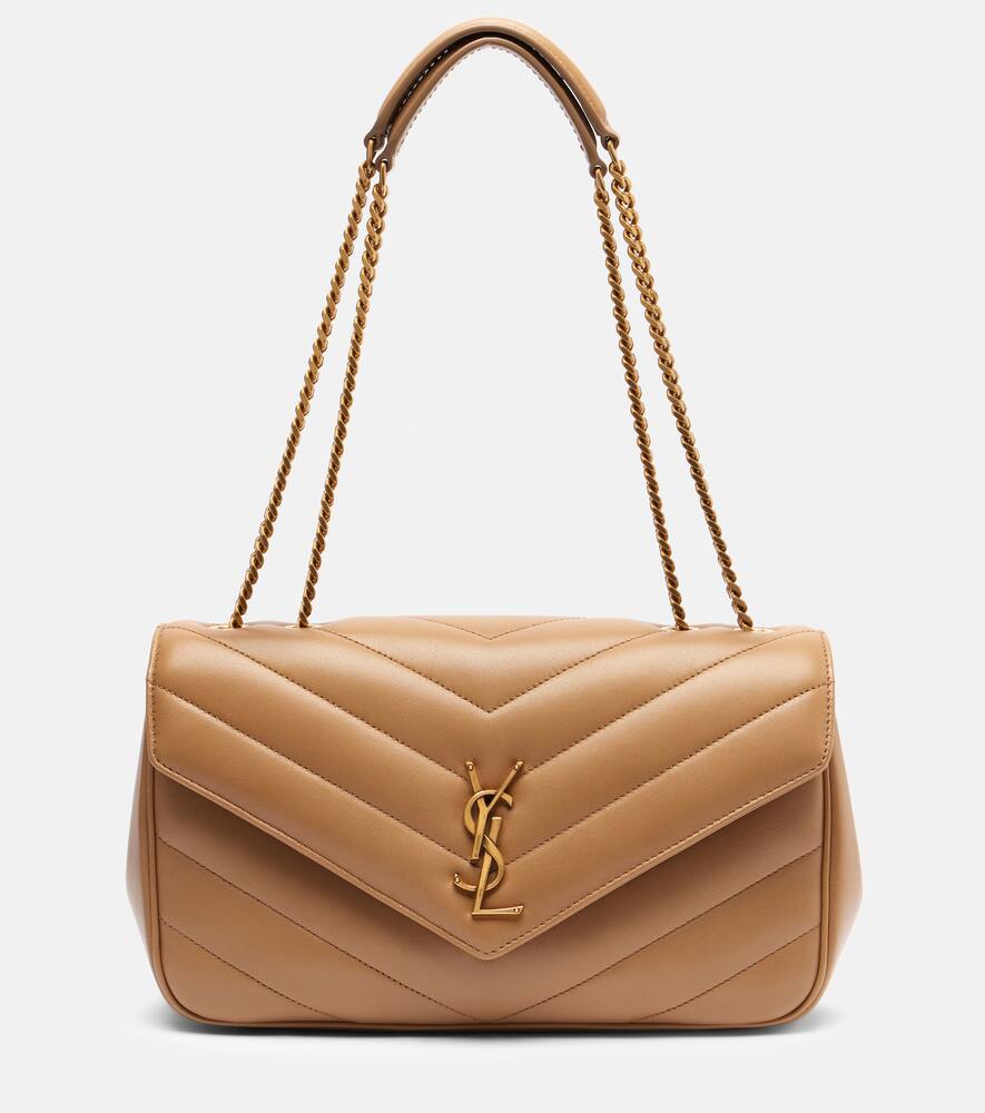 

Сумка через плечо Loulou Medium из кожи Saint Laurent, Natural Tan