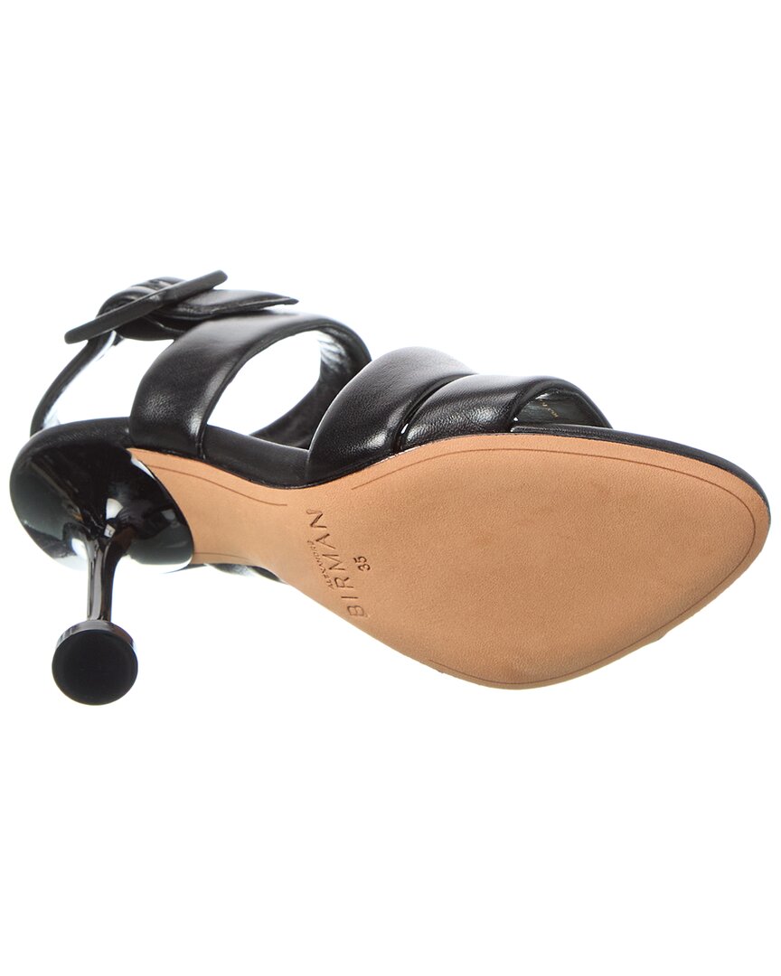Alexandre Birman Antonia Leather Sandal, черный — фото 4