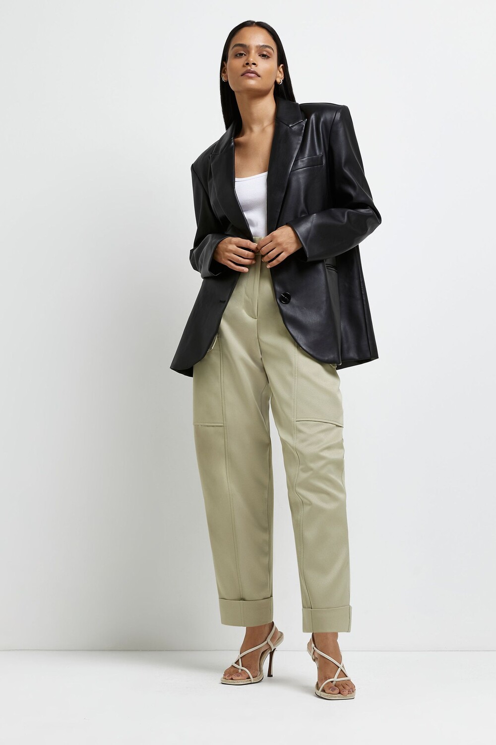 

Куртка оверсайз River Island, черный