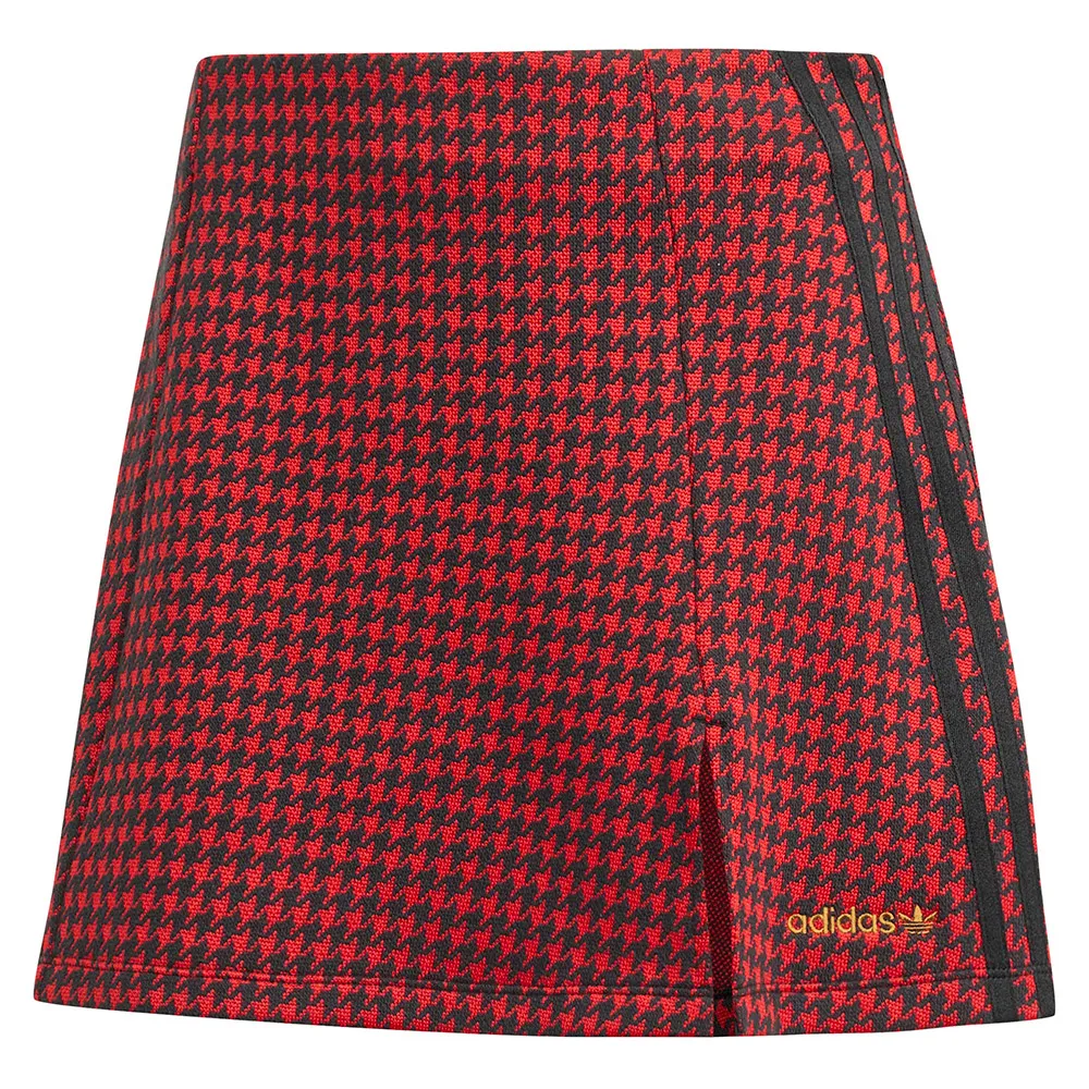 

Юбка adidas Originals Houndstooth Tailored, красный