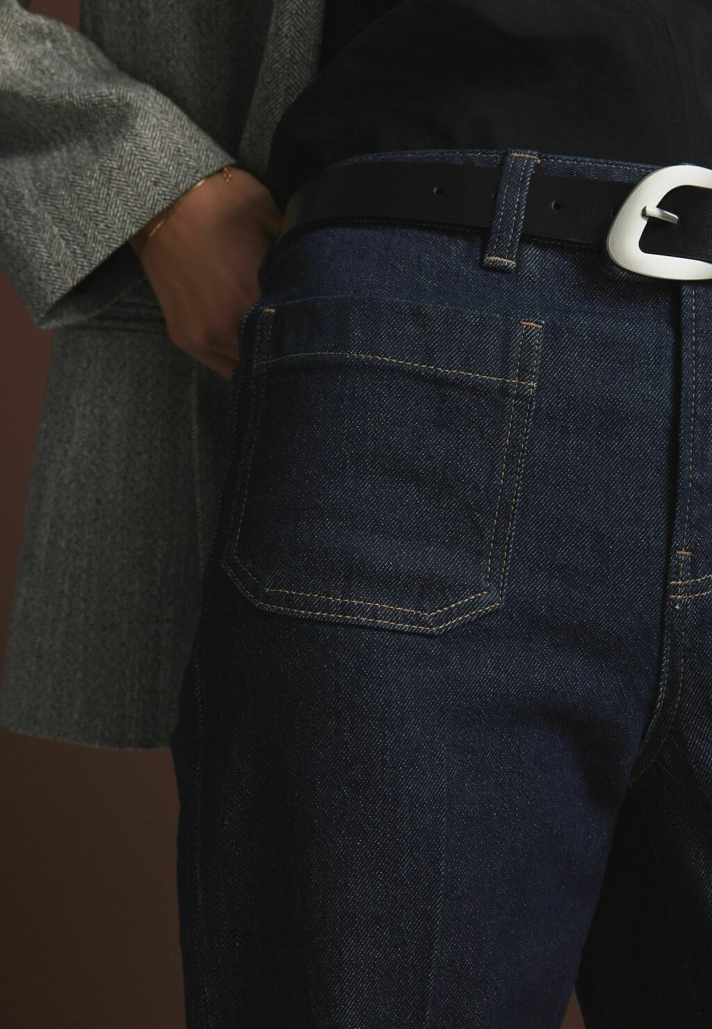 

Джинсы прямого кроя PATCH POCKET WIDE REGULAR FIT Next, синий