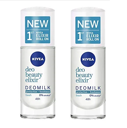 Женский роликовый дезодорант Nivea Beauty Elixir Deomilk Fresh, 2 x 40 мл Nivea