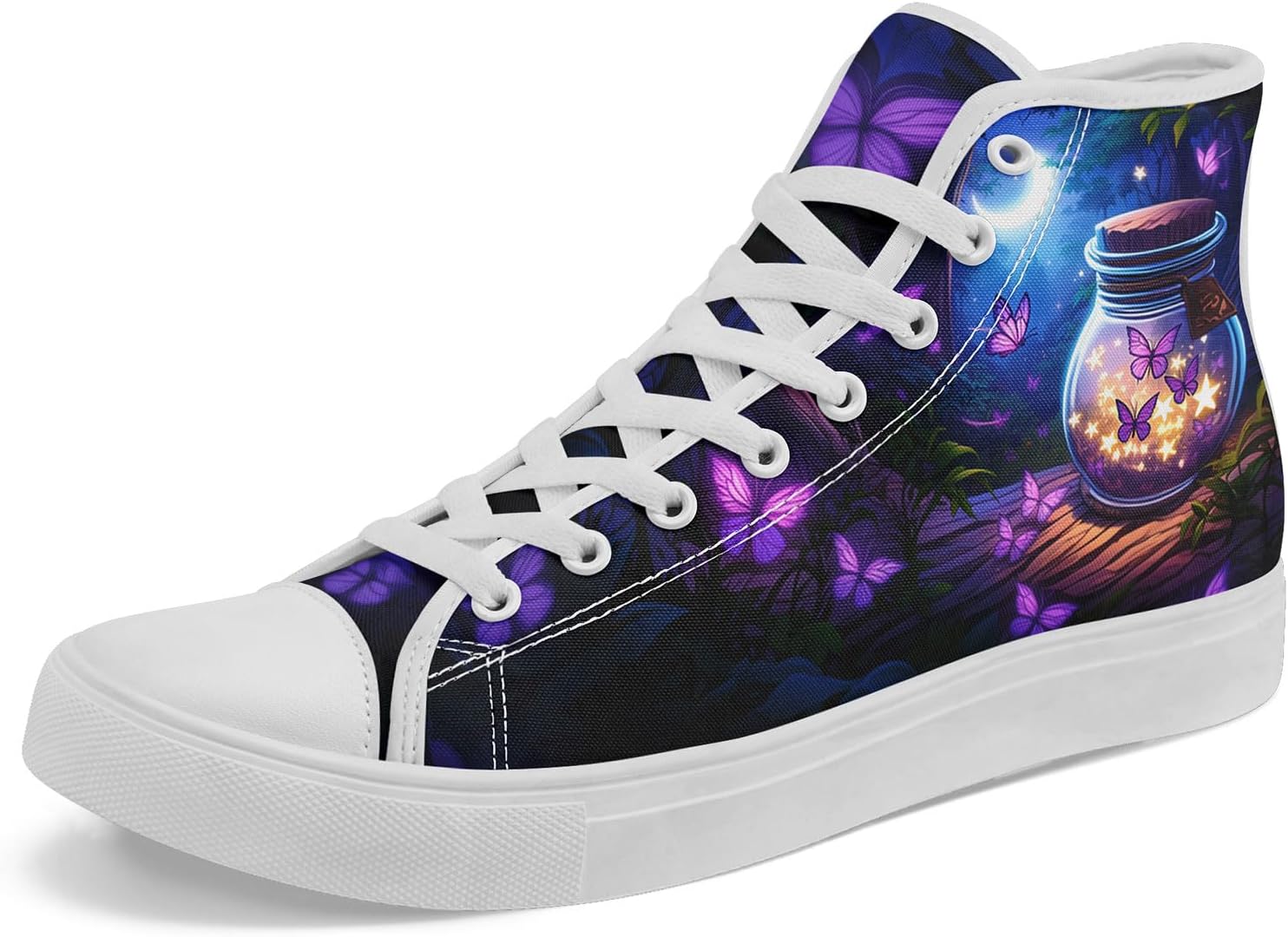 

Высокие кеды на платформе AWSOLE MoonStar из хлопка для женщин, мужчин и молодежи, модная легкая обувь, стильные повседневные плоские кроссовки для ходьбы, белый/черный/фиолетовый/голубой/светло-голубой