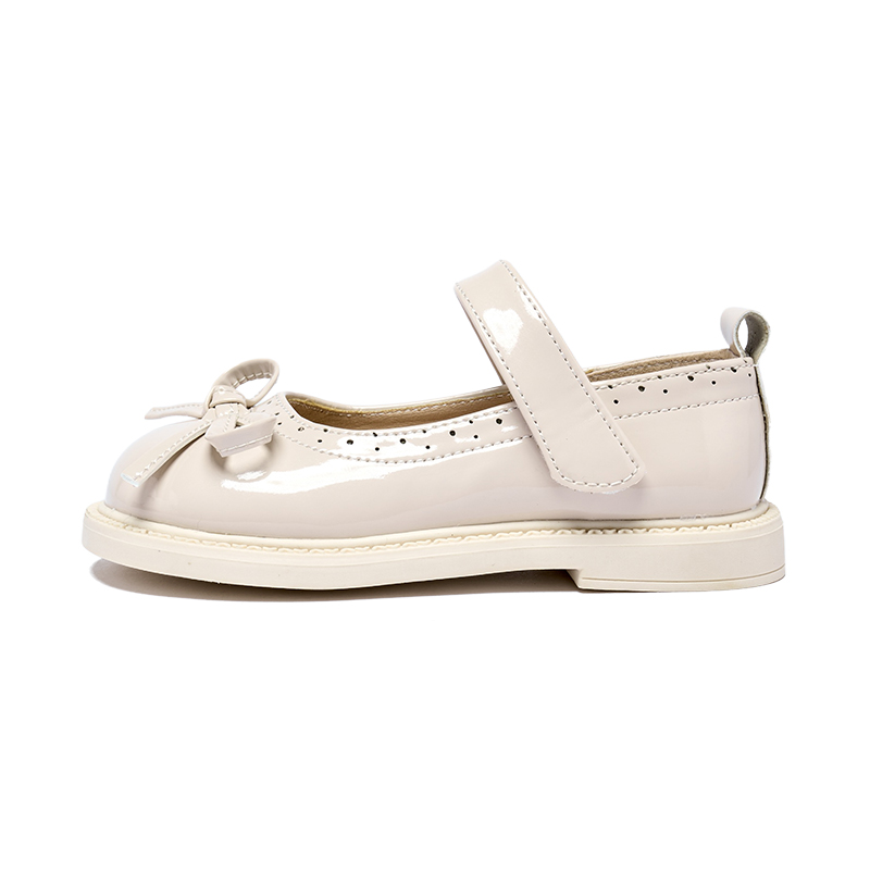 

Детские кожаные туфли с амортизацией и воздухопроницаемостью. Disney, экрю