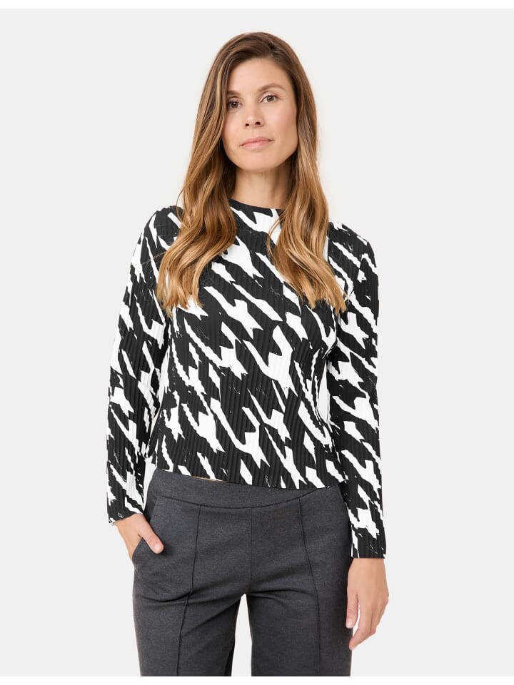 

Футболка Gerry Weber 1/1 Arm, цвет schwarz/ecru houndstooth big