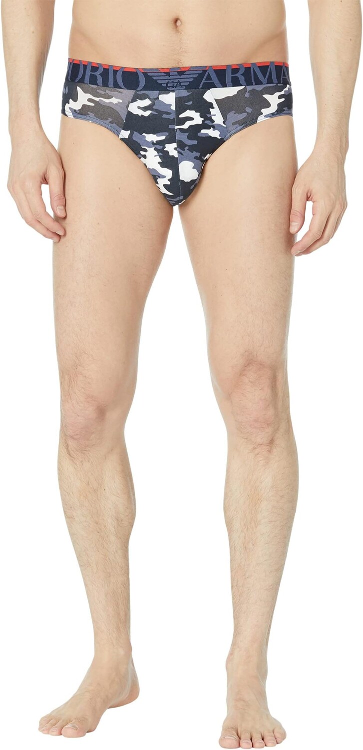 

Трусы Emporio Armani All Over Camou Brief, цвет Marine Camou