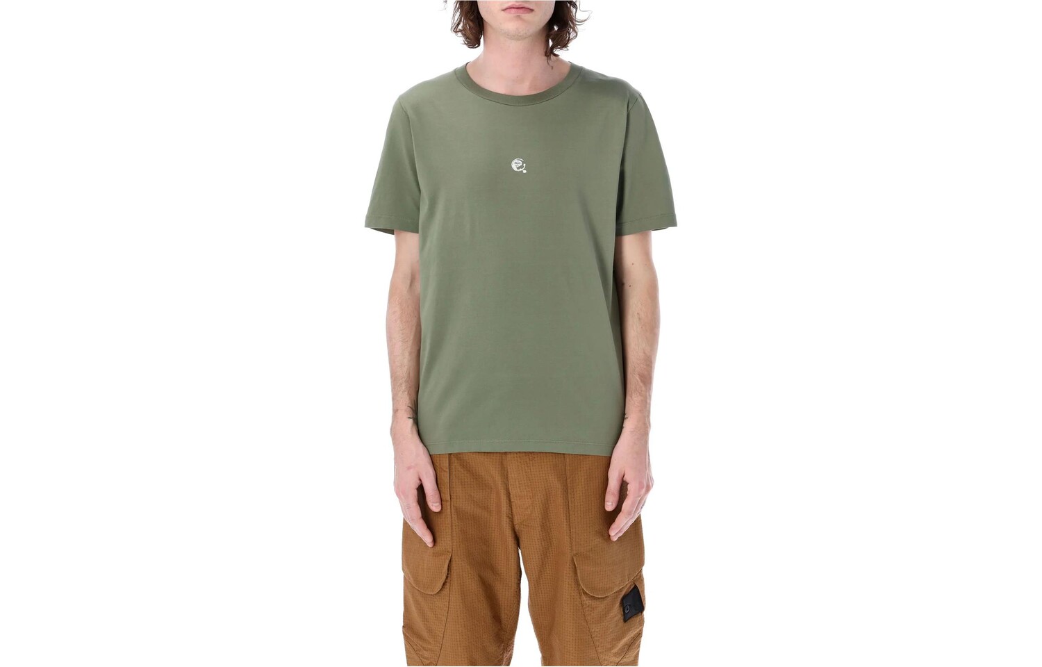 

Футболка мужская оливково-зеленая Stone Island, оливково-зеленый