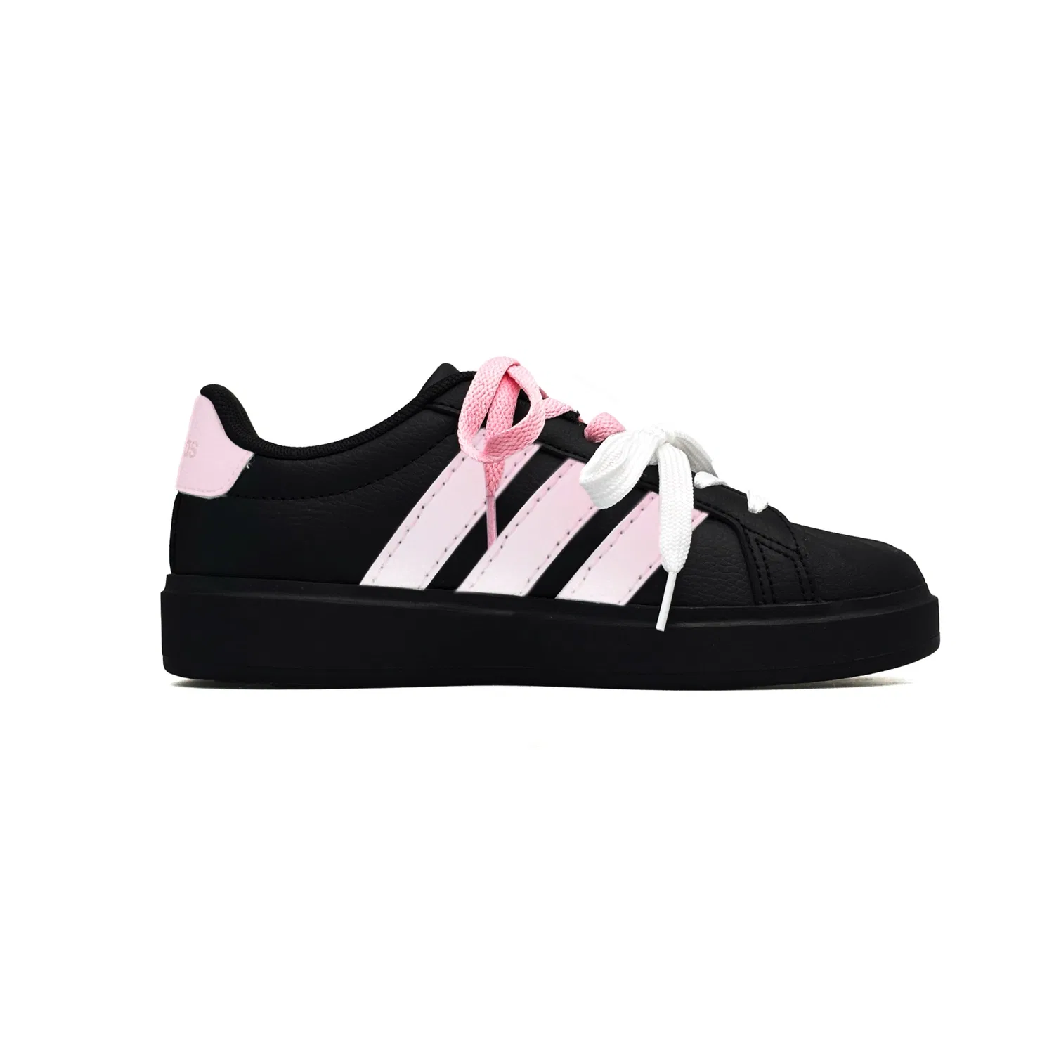 Кроссовки для скейтбординга детские Street Talk Adidas черно-розовые — фото 4