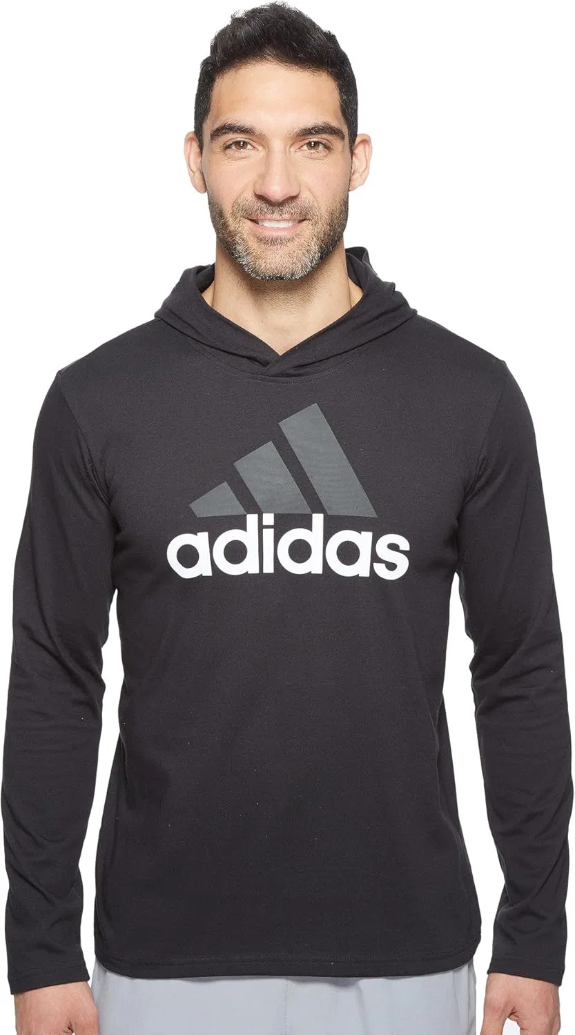 Толстовка с длинным рукавом Adidas Badge Of Sport для мужчин, черный