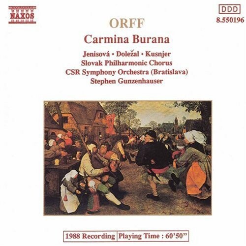 

CD диск Orff / Gunzenhauser: Carmina Burana