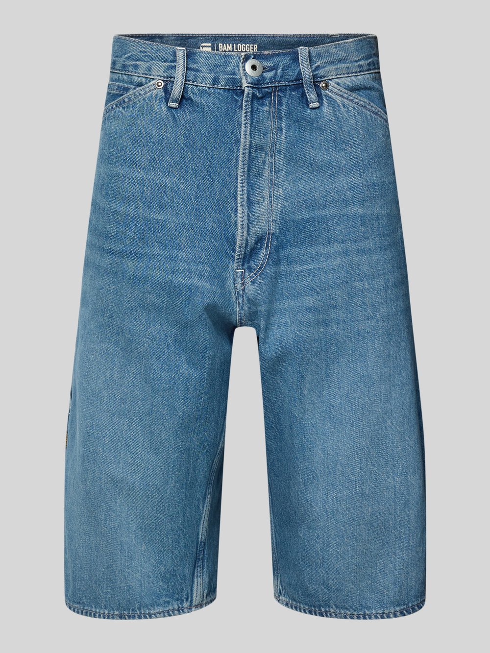

Джинсовые шорты прямого кроя с пятью карманами G-Star Raw