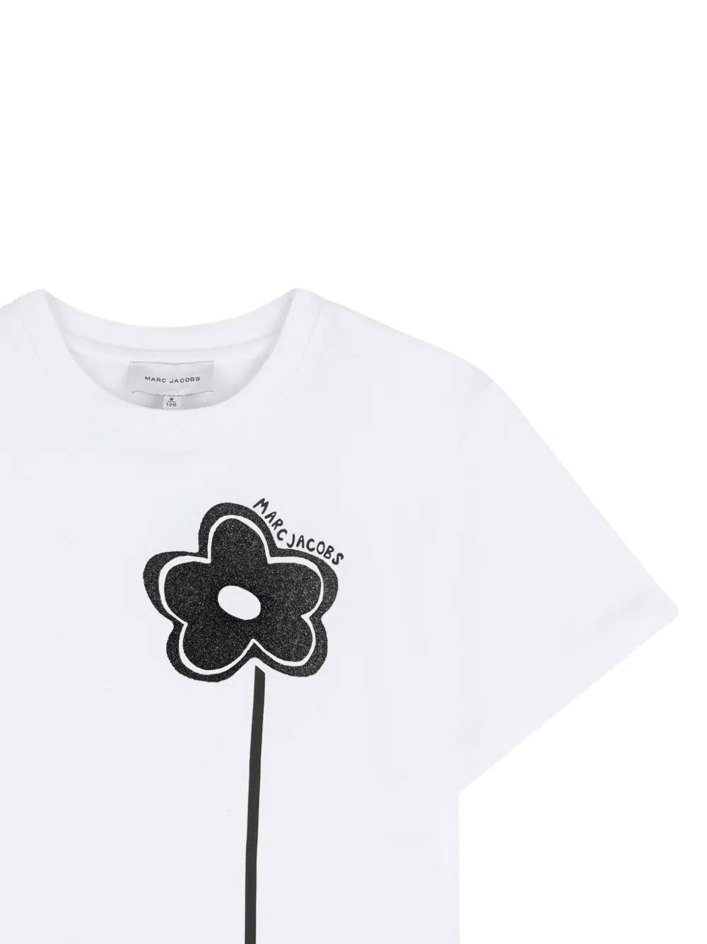 Футболка с цветочным принтом Marc Jacobs Kids, белый — фото 3