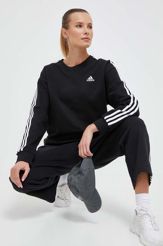 

Хлопковая толстовка adidas, черный