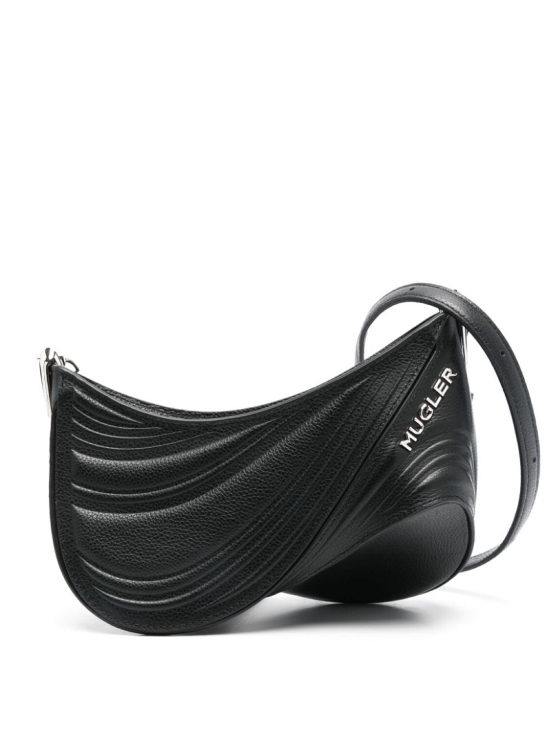 

Mugler сумка на плечо с тиснением, черный