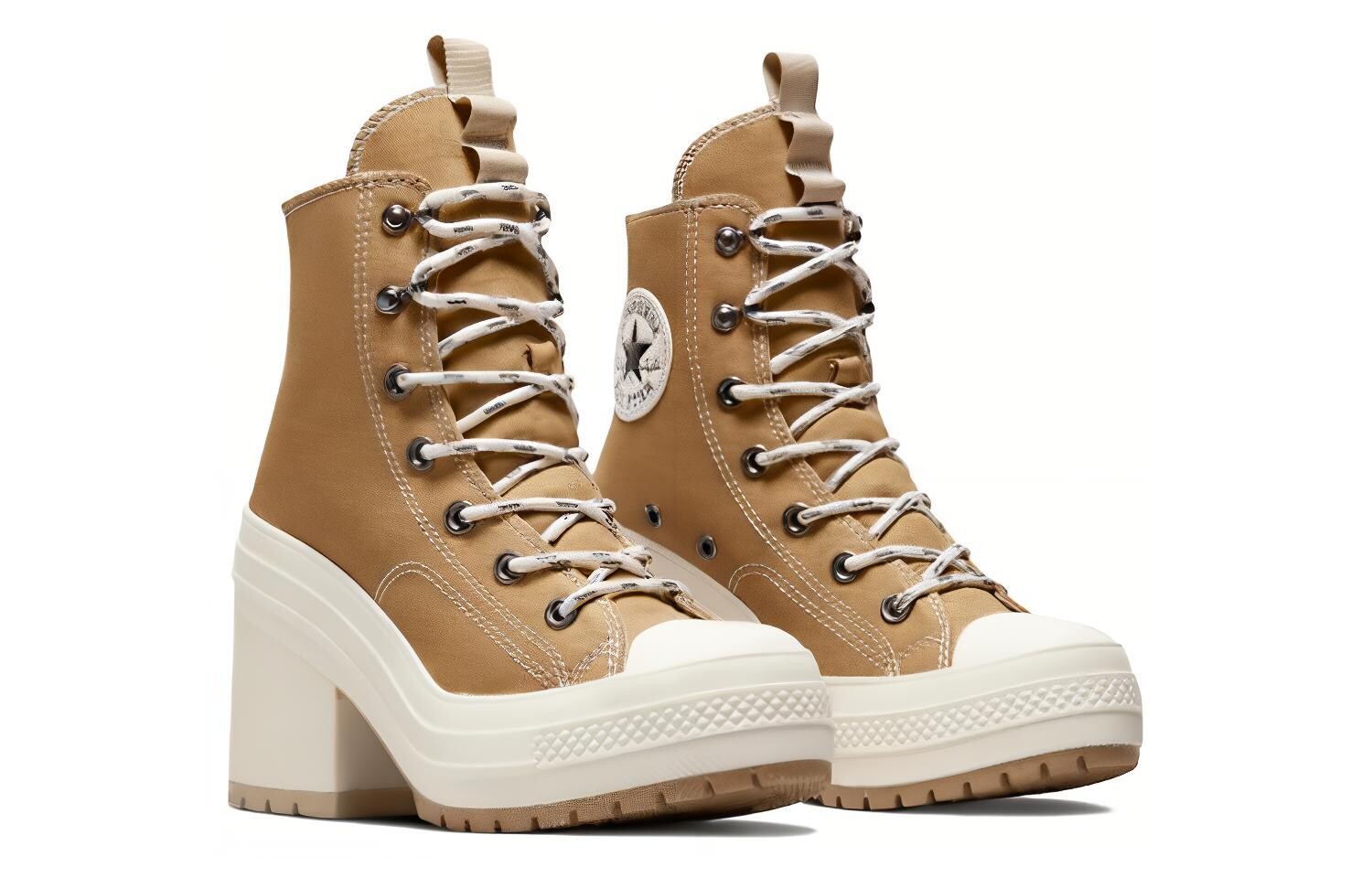 Женские туфли на высоком каблуке Chuck 70 De Luxe 'Utility - Trek Tan' Converse — фото 3