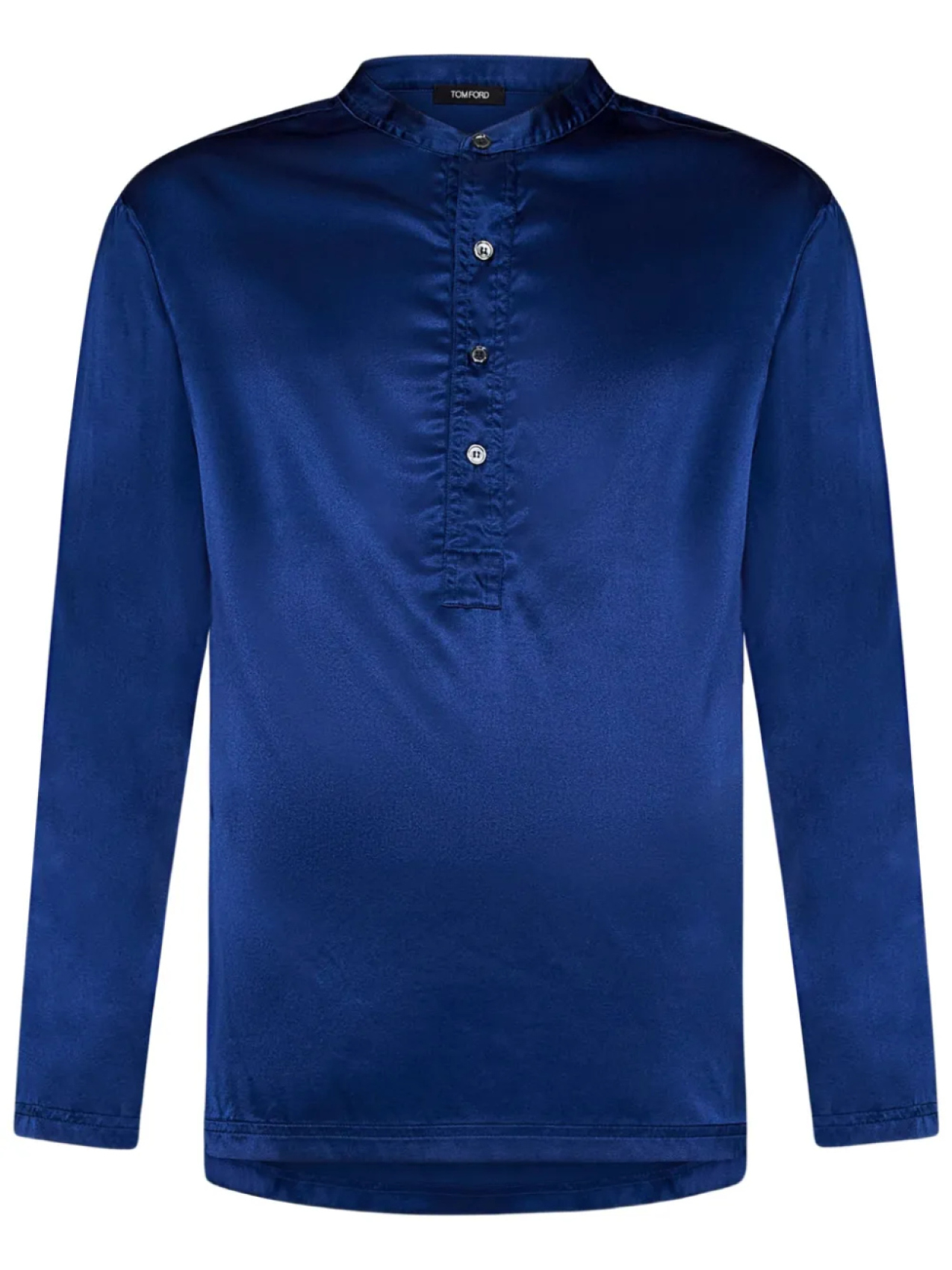 

TOM FORD Henley пижамная футболка с длинными рукавами, синий