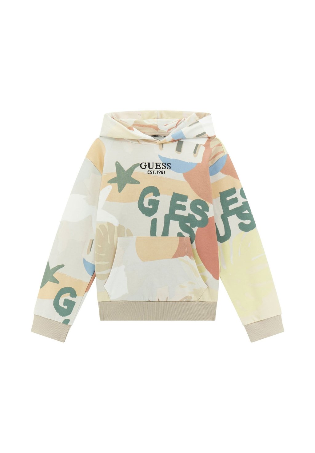 

Толстовка BEDRUCKTES con cappuccio Guess, бежевый