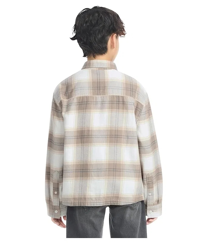 Рубашка фланелевая Traditional Flannel abercrombie kids, Jet Stream — фото 2