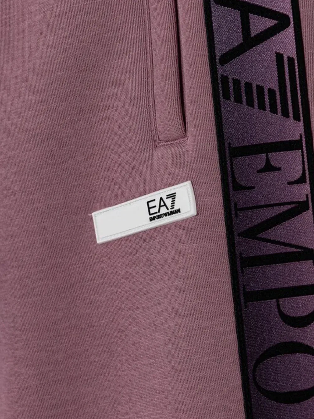Спортивные брюки с логотипом EA7 Emporio Armani, фиолетовый — фото 3