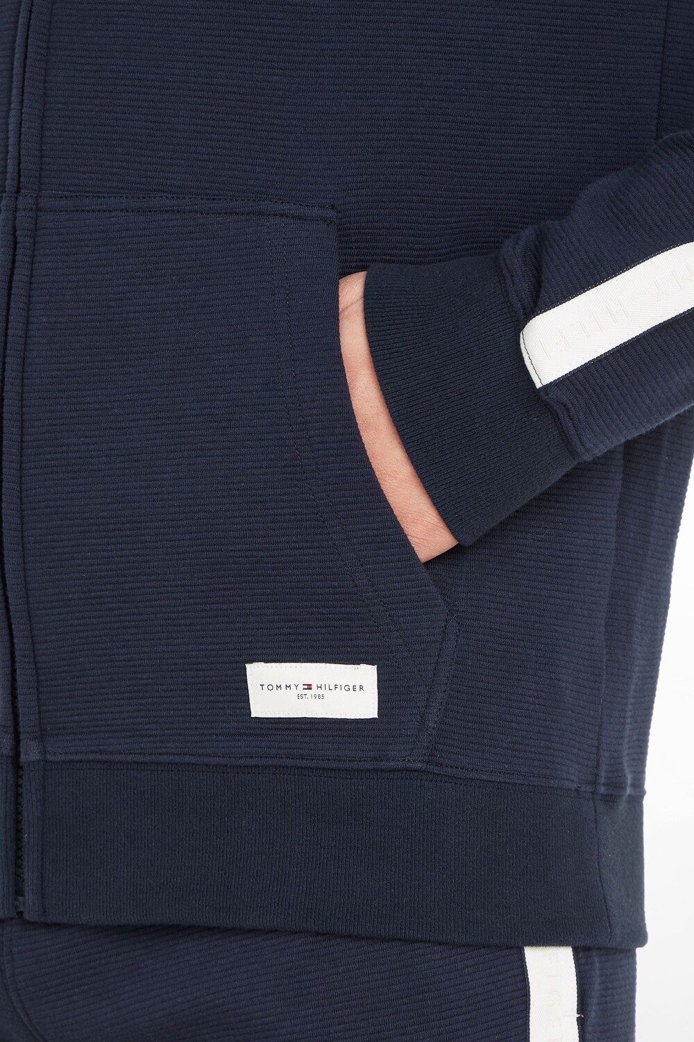 Толстовка с капюшоном на молнии Tommy Hilfiger, синий — фото 3
