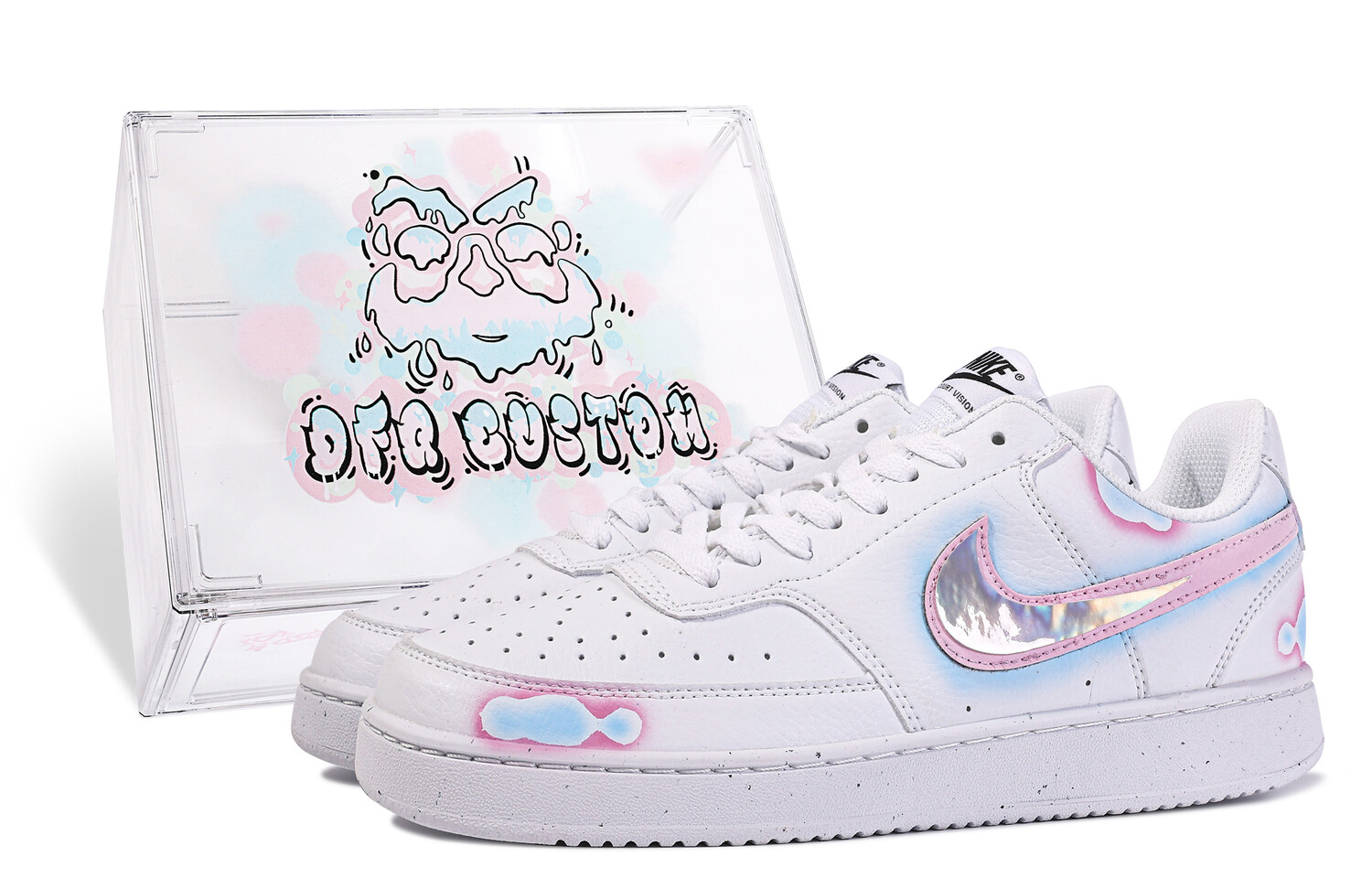 

Кроссовки Nike Court Vision 1, белый/голубой