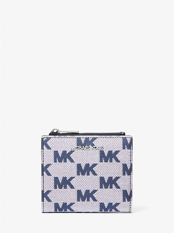 

Кошелек из жаккарда с логотипом Cooper Michael Kors, синий