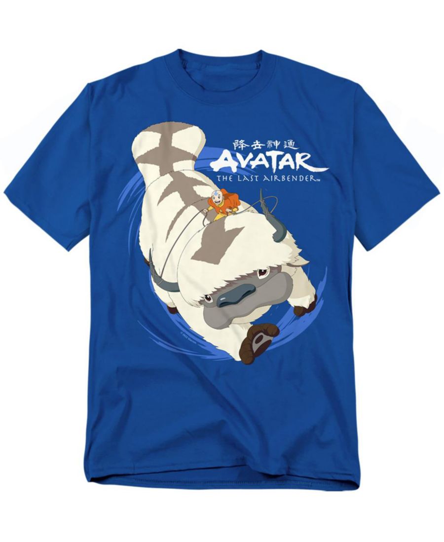 

Мужская футболка Appa In Flight Avatar The Last Airbender, Royal blue, Синий, Мужская футболка Appa In Flight Avatar The Last Airbender, Royal blue