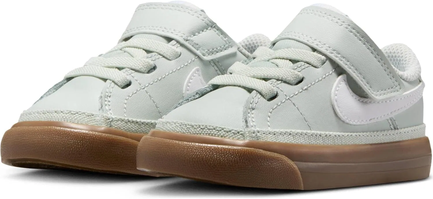Детские кроссовки Nike Court Legacy (PSV) унисекс, Light Silver, White, Dark Coffee — фото 2