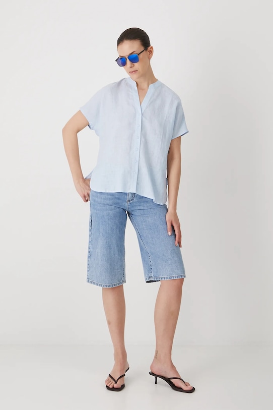 

Льняная блузка Medicine, синий