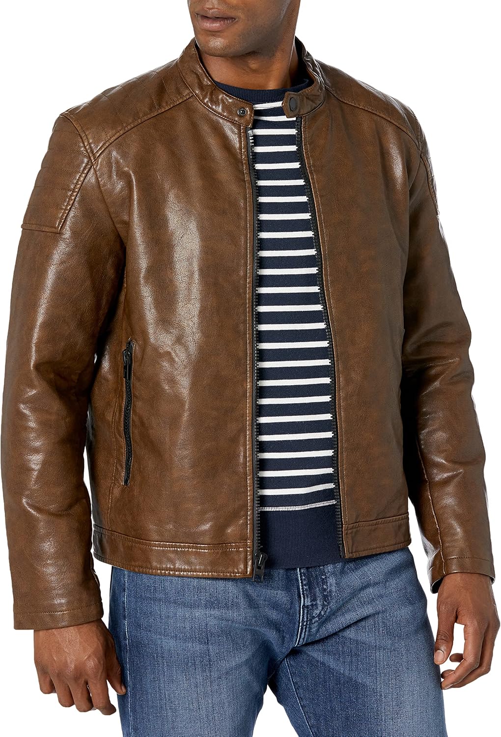 

Мужская куртка в стиле милитари из искусственной кожи Tommy Hilfiger, Saddle