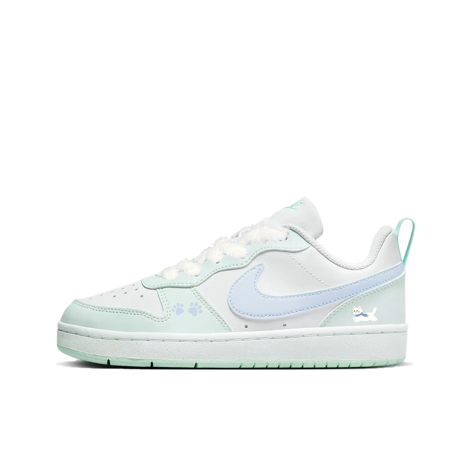 Кроссовки для скейтбординга Court Borough Low top Kids' Mint Blue Teenagers Nike