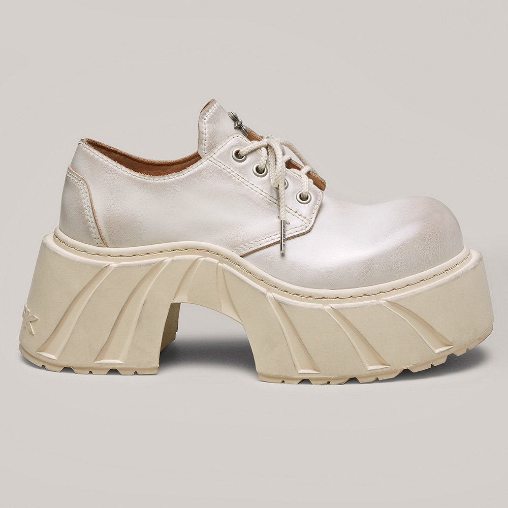 SMFK Женские повседневные туфли Casual Single Snow Mountain White с магнитной коробкой для хранения, цвет Snow Mountain White-Comes with Magnetic Storage Box — фото 4