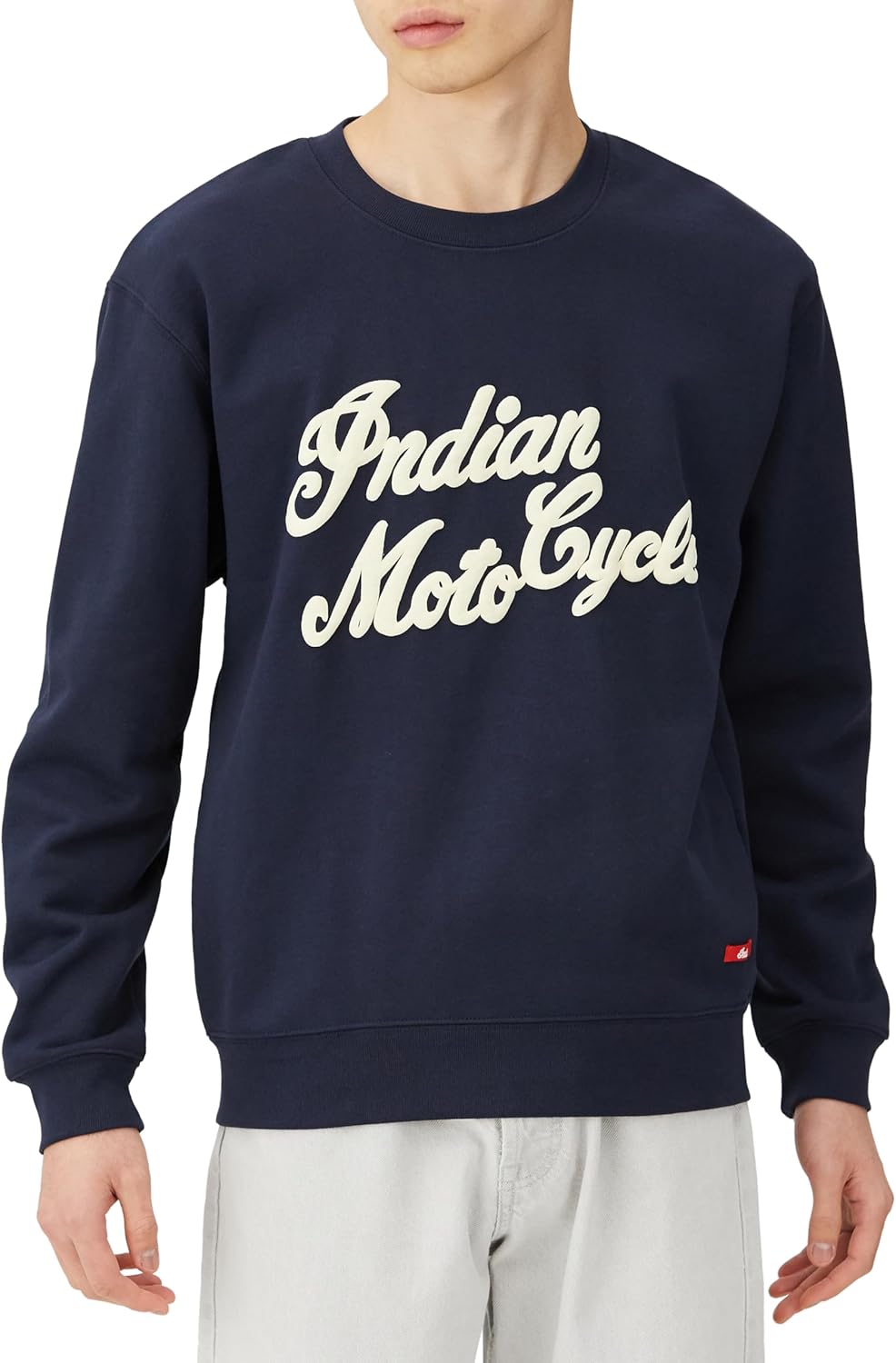 

Индийская толстовка с логотипом, напечатанным на пенопласте Indian, темно-синий