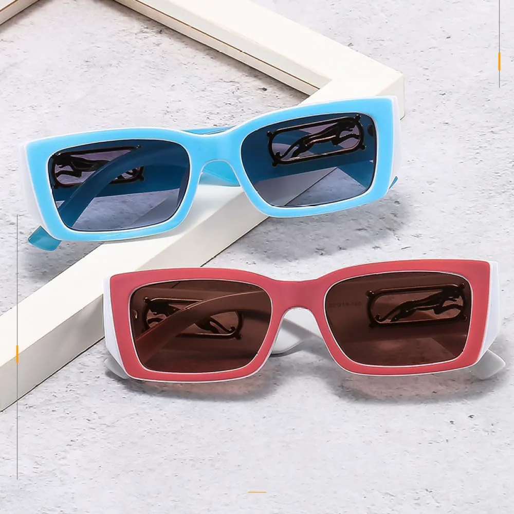 

Солнцезащитные очки LVTFCO Fashion Rectangle для женщин и мужчин, с градиентными линзами, оправой и леопардовым принтом, защита от ультрафиолета UV400, C2