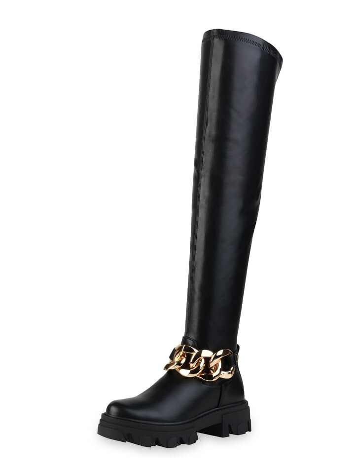 Сапоги VAN HILL Overknees Harper, черный