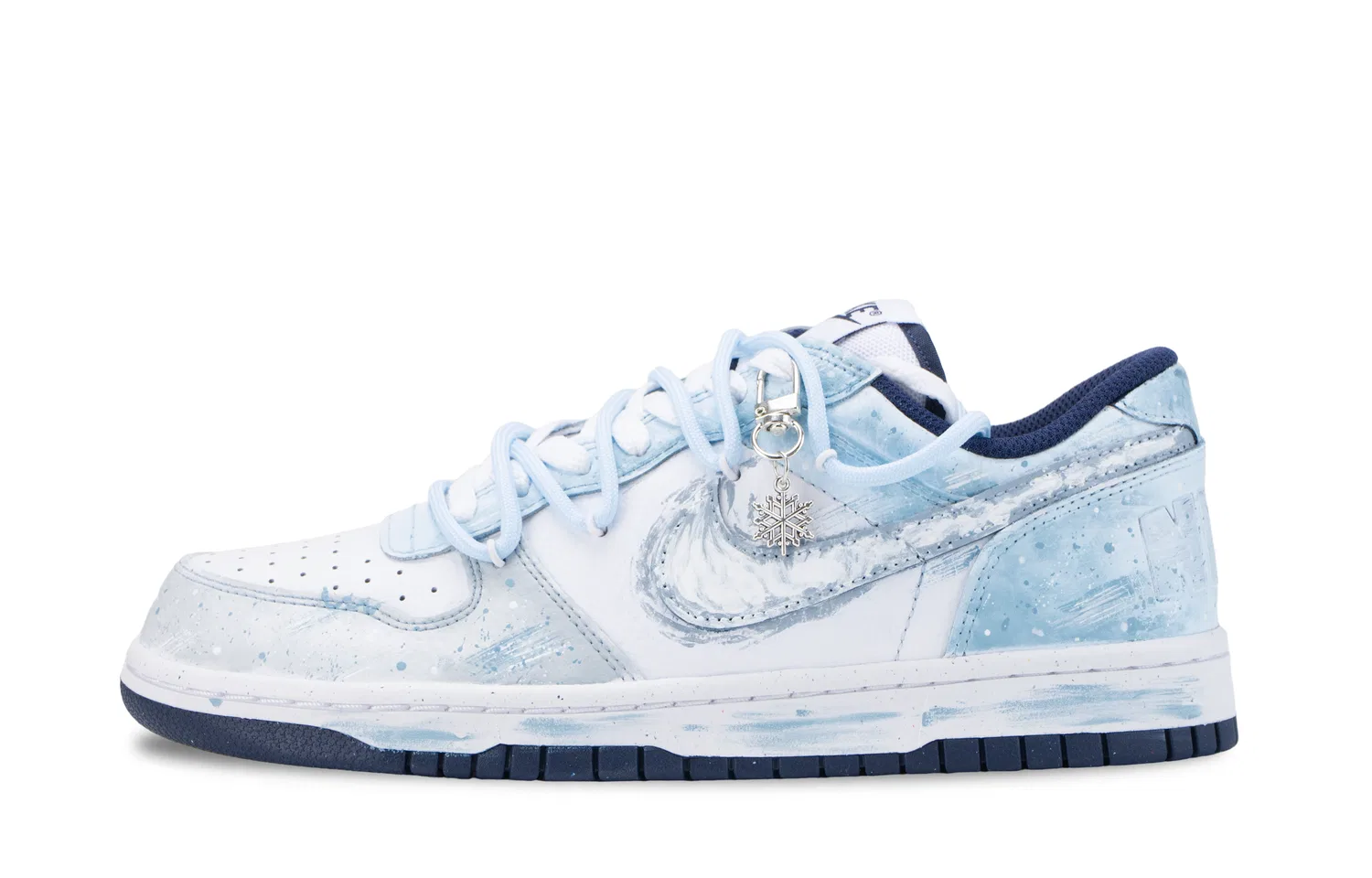 Кроссовки Nike Big Low бело-синие — фото 3