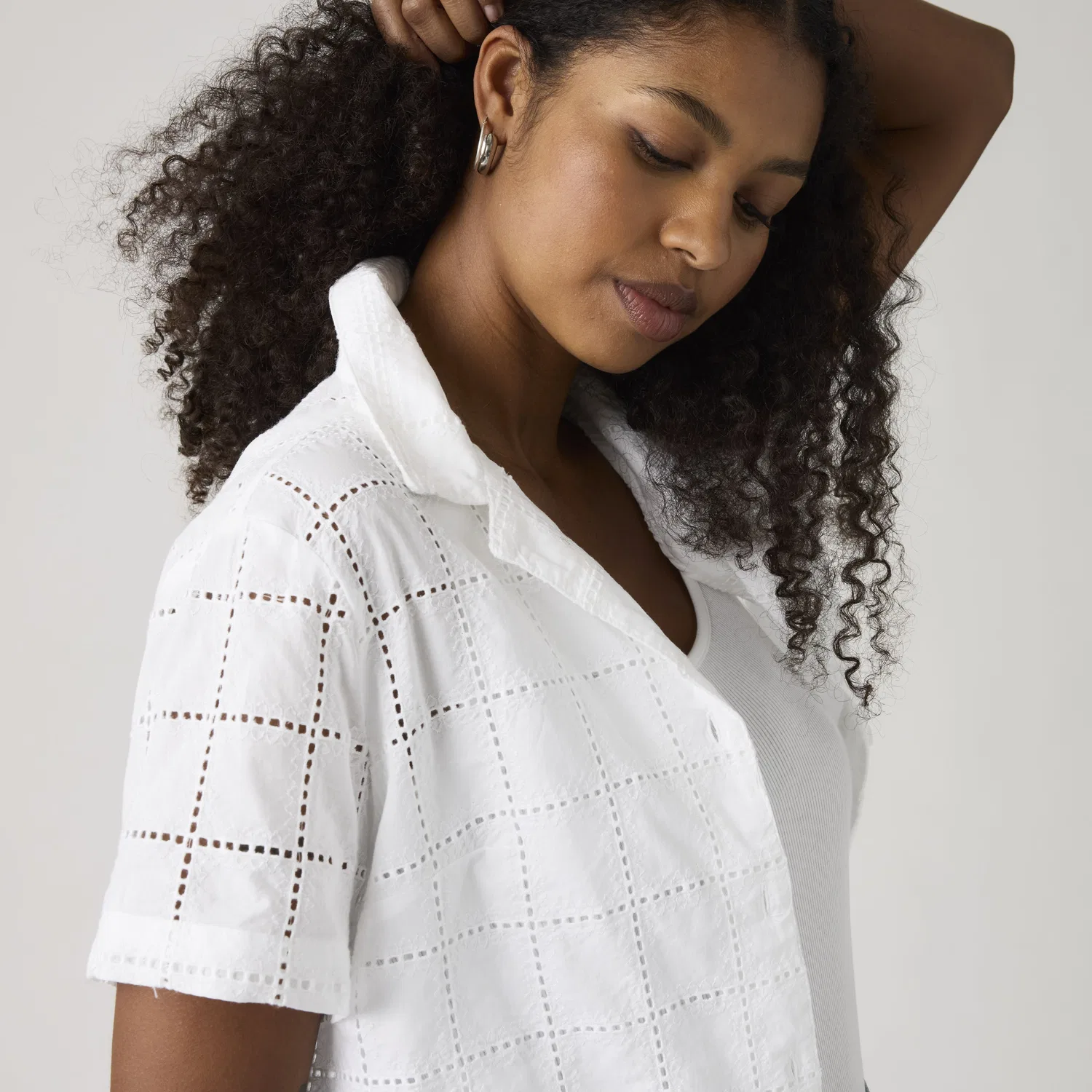 Футболка Albie Novelty Camp Levi's, White — фото 2