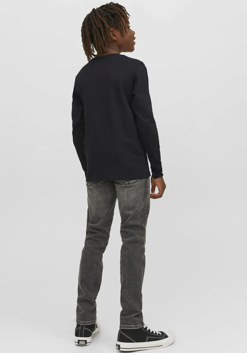 Рубашка с длинными рукавами для подростков Jack & Jones "JJECORP LOGO TEE PLAY LS O-NECK NOOS JNR" Jack & Jones Junior, черный — фото 2