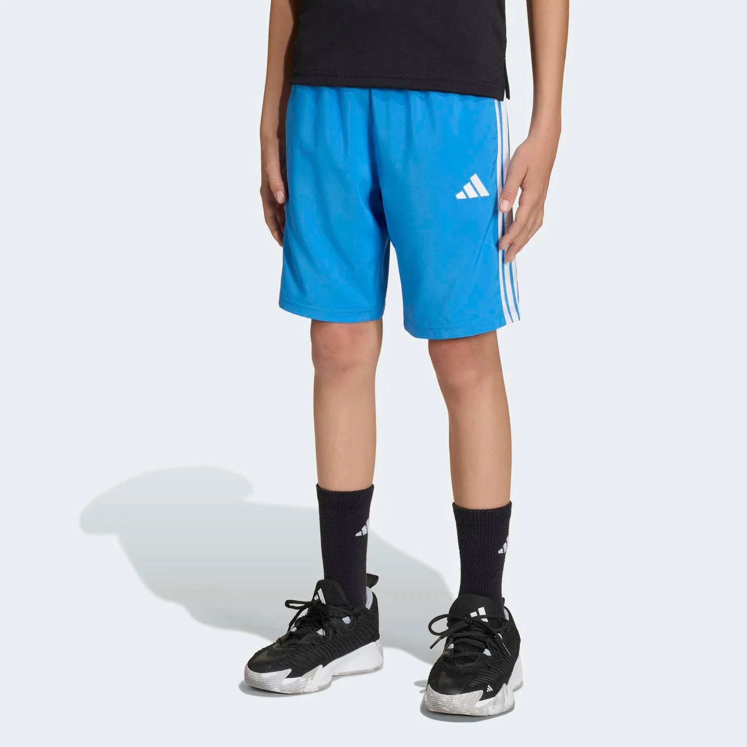 Спортивные шорты Adidas Sportswear свободного кроя, синие — фото 3