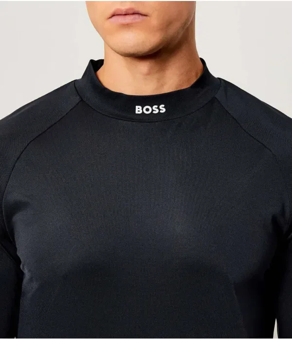 Футболка с длинным рукавом Tock Active slim fit Boss Green, темно-синий — фото 4