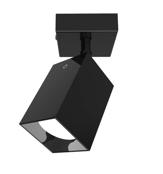 

Потолочный светильник Lumicom Brick S, глянцевый черный