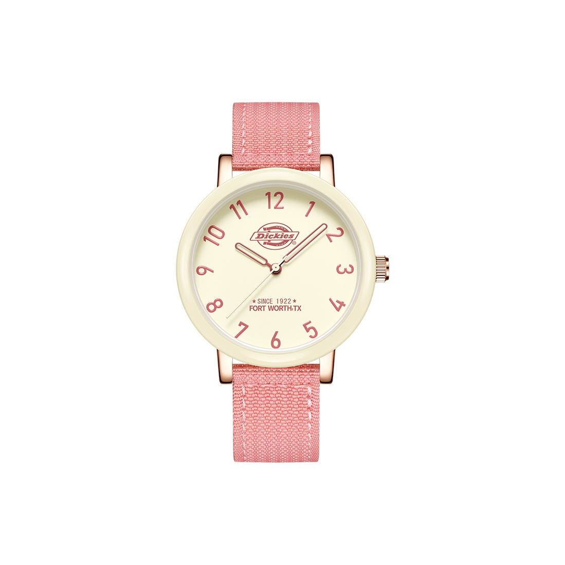 

Dickies Часы Wrist Watch Quartz Movement Nylon Strap Beige Watch Dial Women's Watch