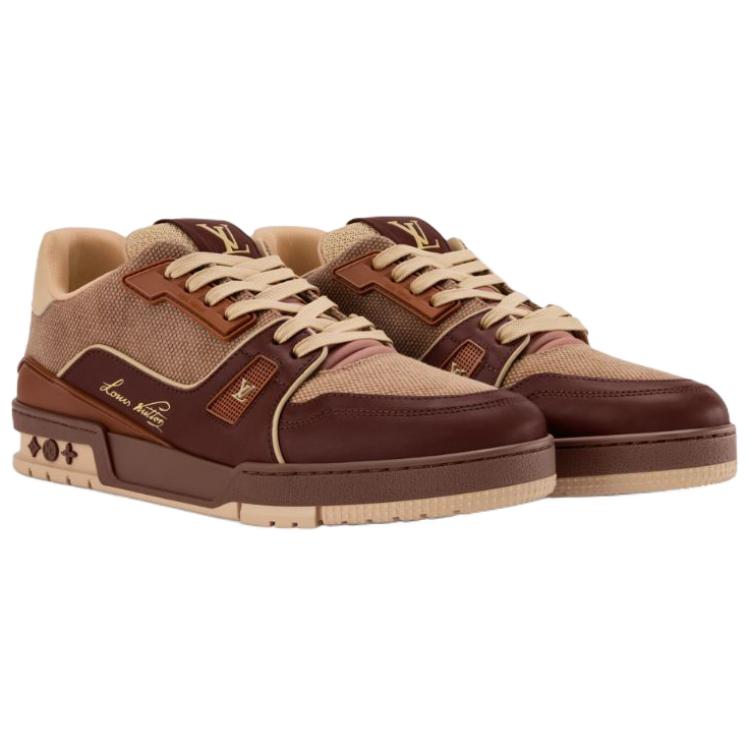 Кроссовки Trainer Low top Skateboard Shoes мужские Chestnut LOUIS VUITTON, Chestnut — фото 3