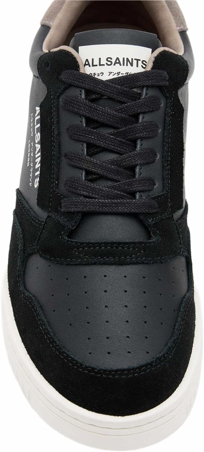 Мужские кеды AllSaints Regan Low Top, черный/серый — фото 4