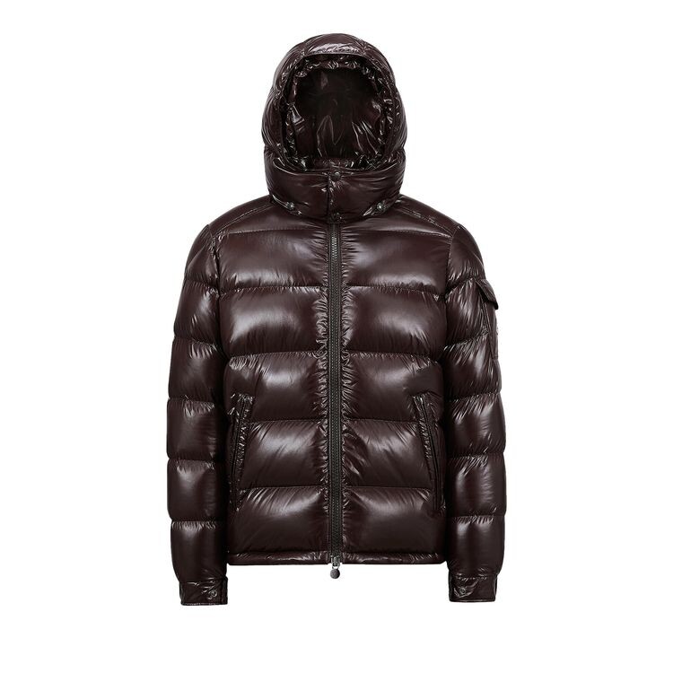 

Куртка Moncler Maya Hooded Puffer Shiny Jacket Brown, коричневый