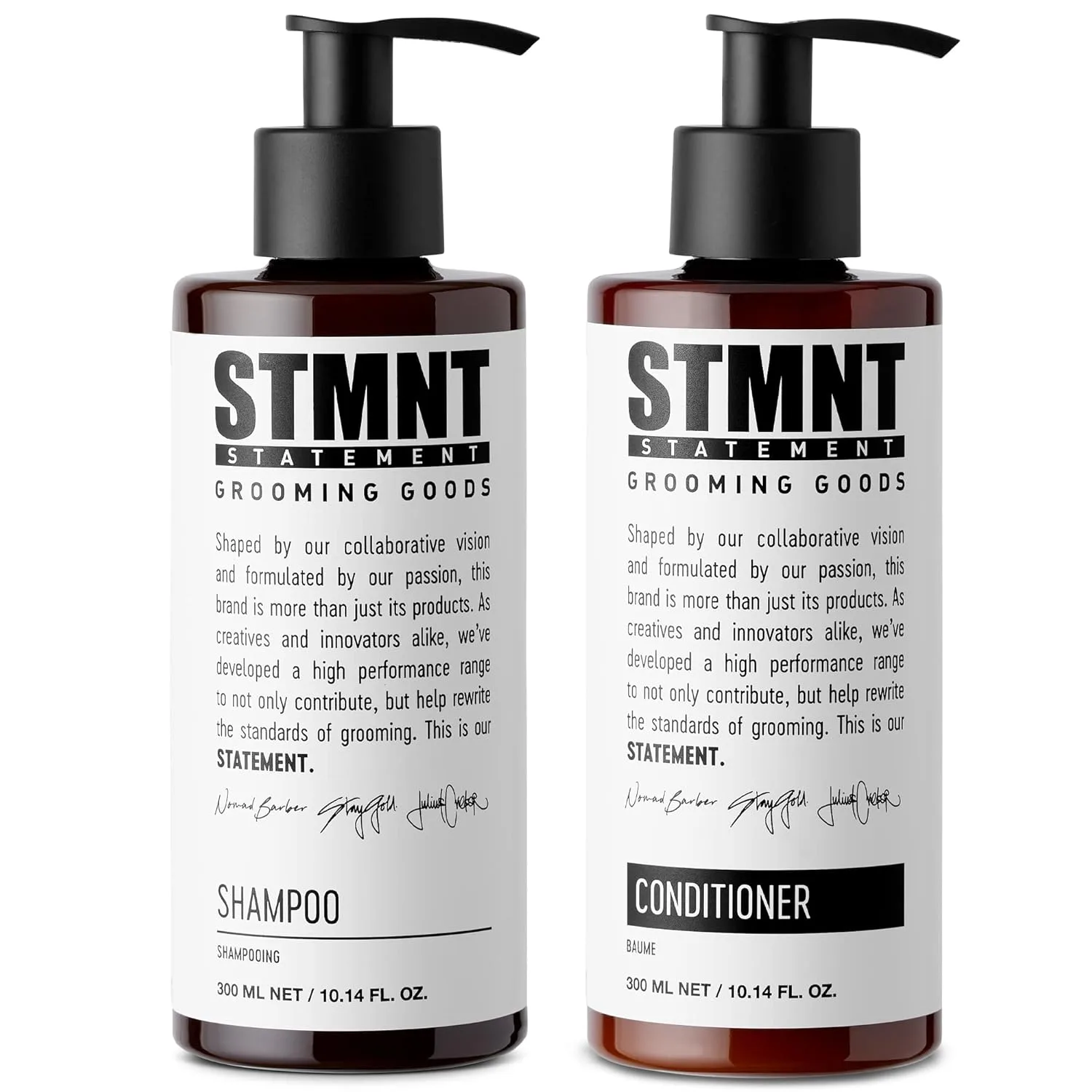 Шампунь STMNT Grooming Goods | Без сульфатов SLS/SLES | Активированный уголь и ментол | Удаляет загрязнения | Придает волосам объем