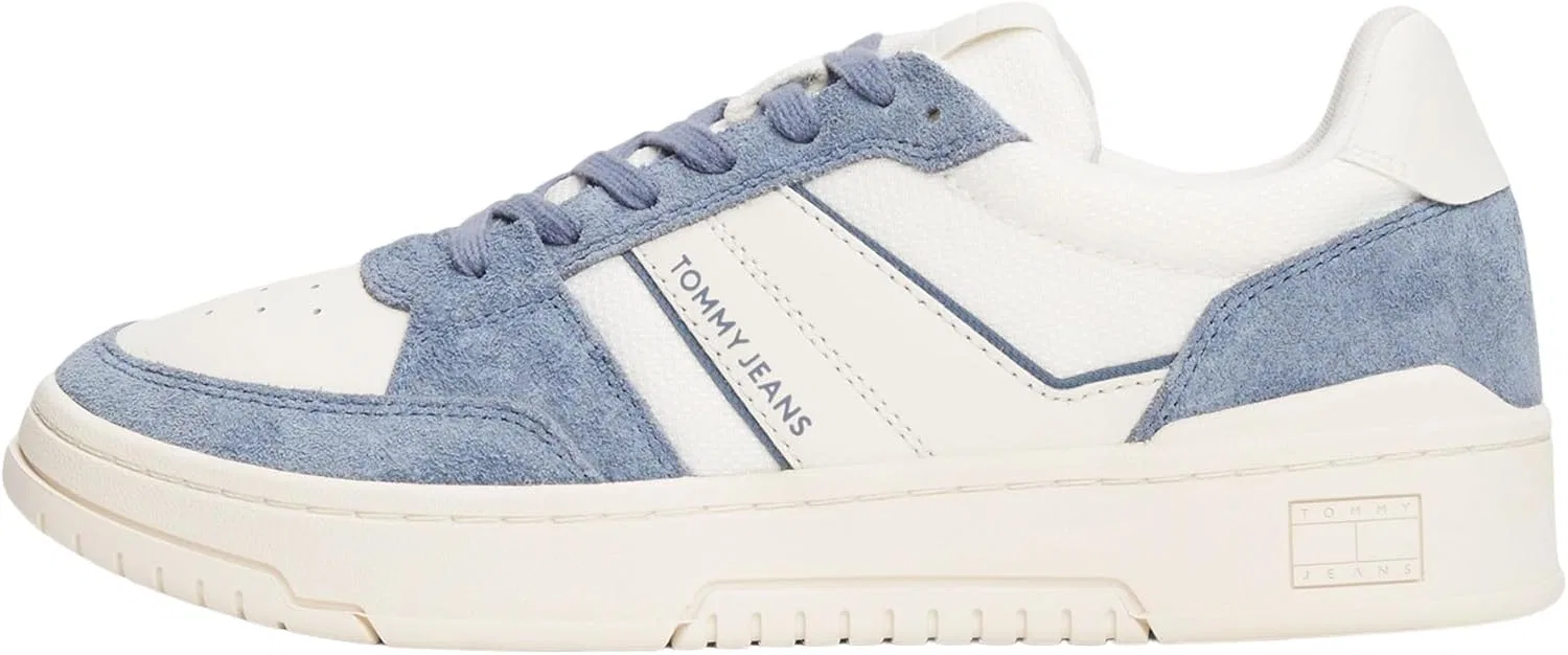 Мужские низкие кроссовки Tommy Jeans TJM Cupsole Pods Em0em01579, Grey Blue Moment