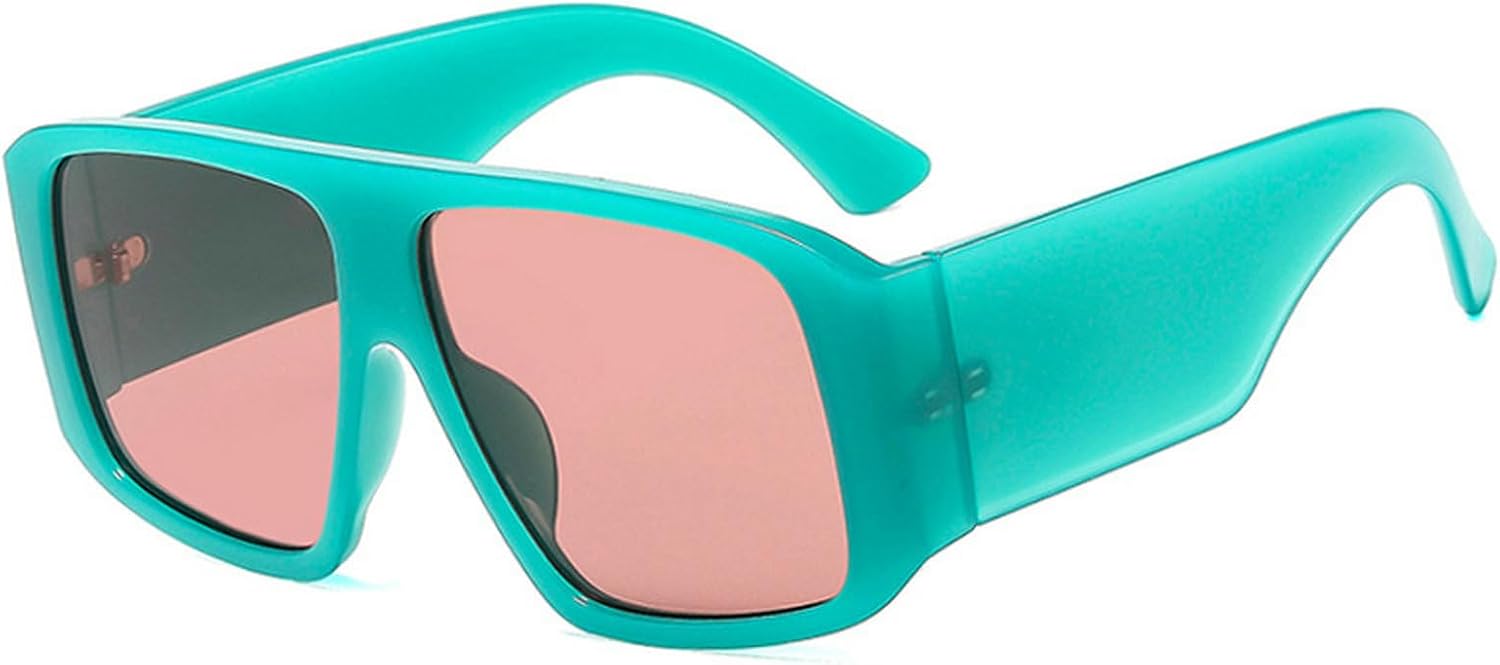 

Модные солнцезащитные очки-пилот большого размера для женщин и мужчин, винтажные квадратные солнцезащитные очки с широкими линзами и защитой от УФ-излучения UV400 mincl, C1