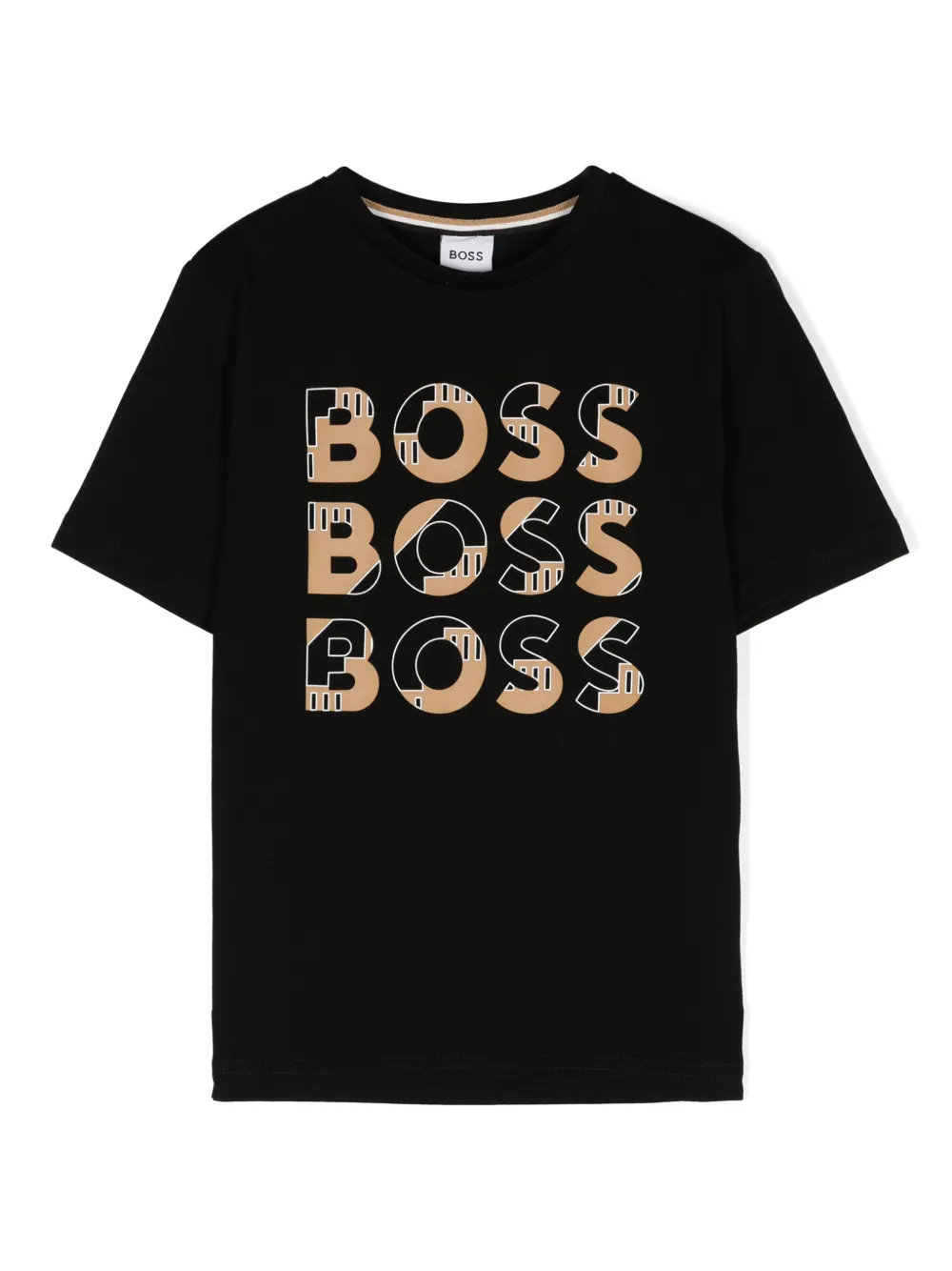 

Футболка с логотипом BOSS Kidswear, черный