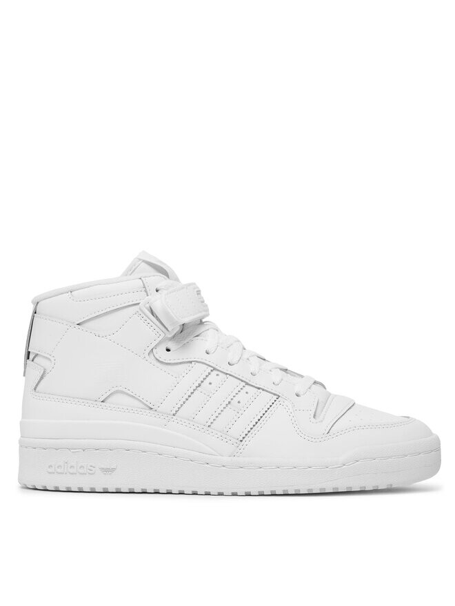 Кроссовки Adidas Forum Mid со шнуровкой и на липучке, белый